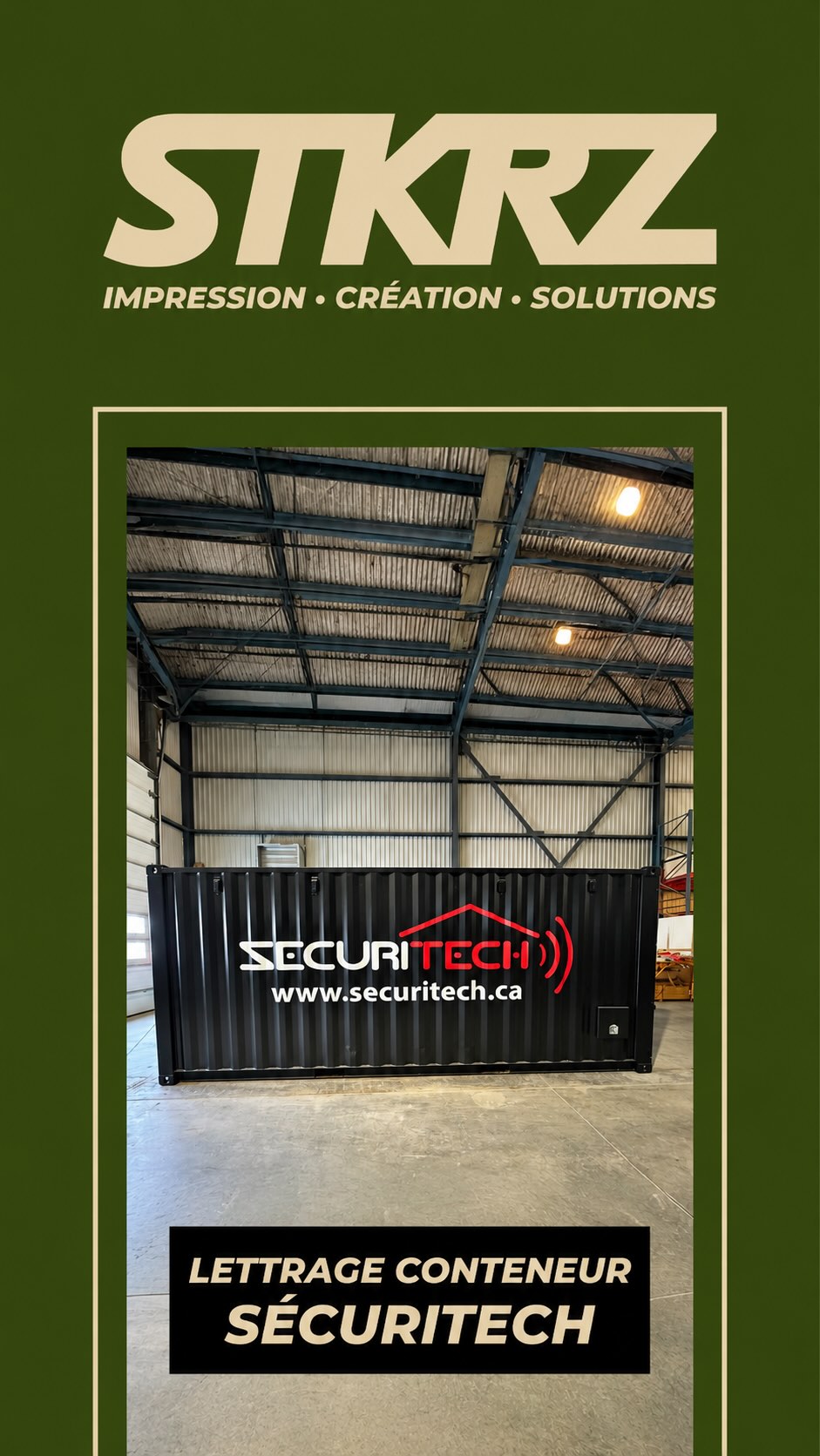 Conteneurs Experts — projet sur mesure