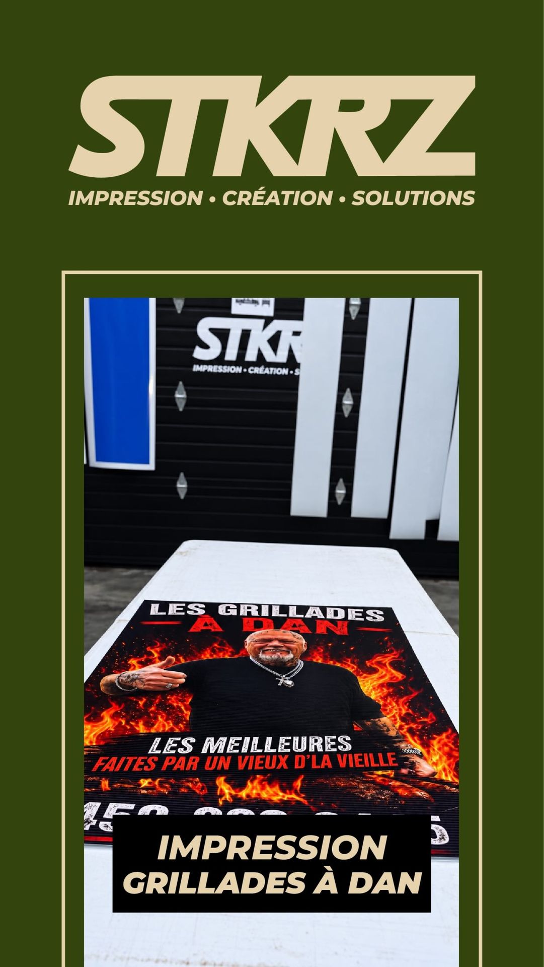 Impression grand format en production